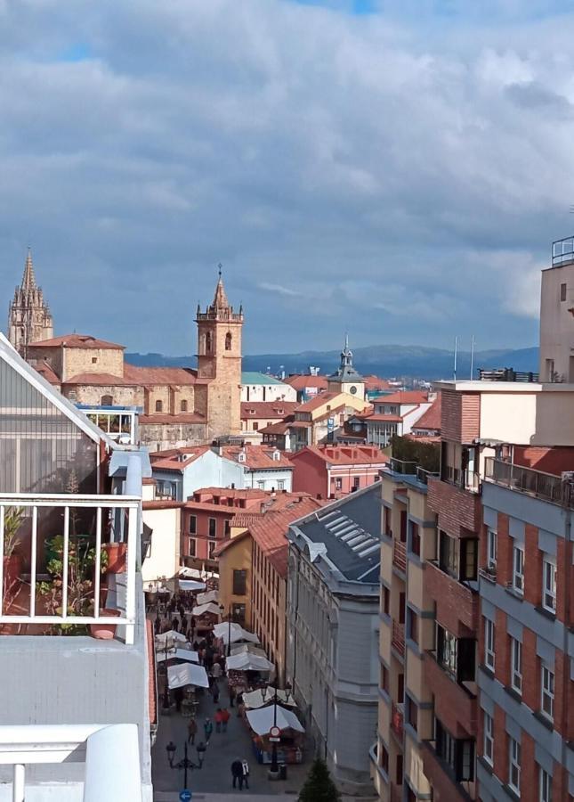 Atico Quintana II - Con Terraza, En El Centro Con Wifi Y Garaje Leilighet Oviedo Eksteriør bilde